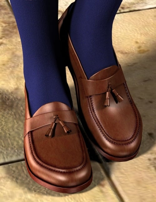 Tassel Loafers for Genesis by: blondie9999, 3D Models by Daz 3D