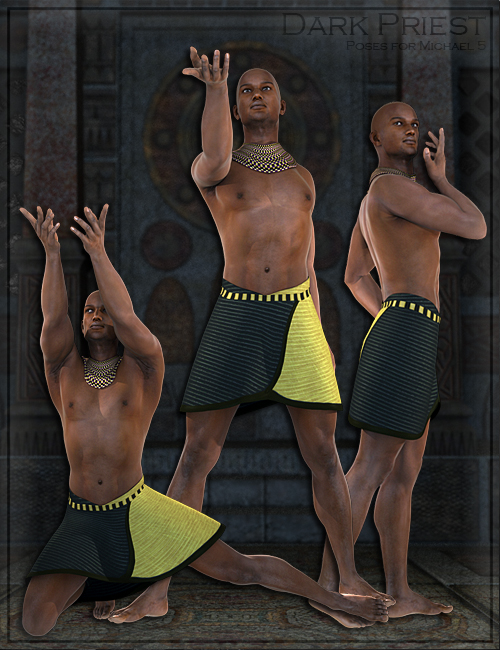 Dark Priest Poses for M5 by: Renderwelten, 3D Models by Daz 3D