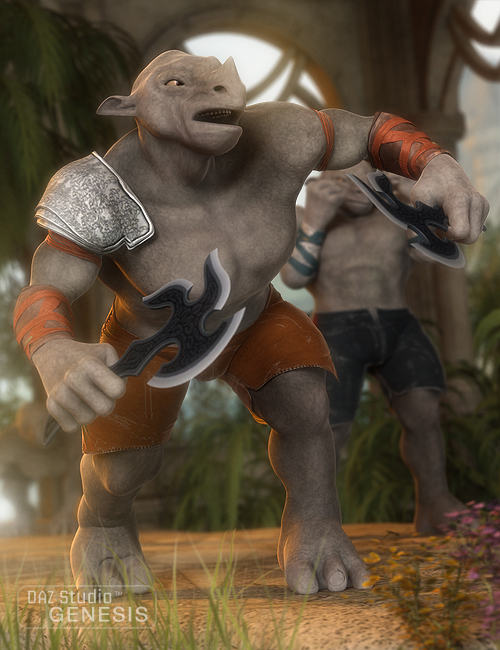 The Rhinoman by: Valandar, 3D Models by Daz 3D