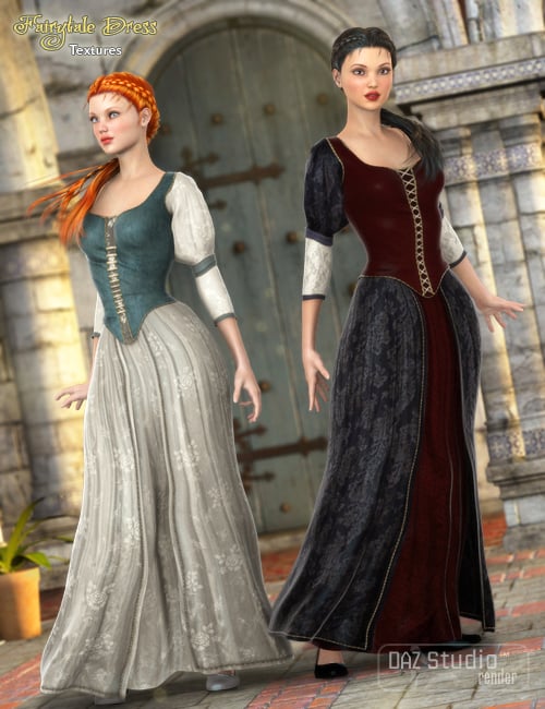 Fairytale Dress Textures by: Sarsa, 3D Models by Daz 3D