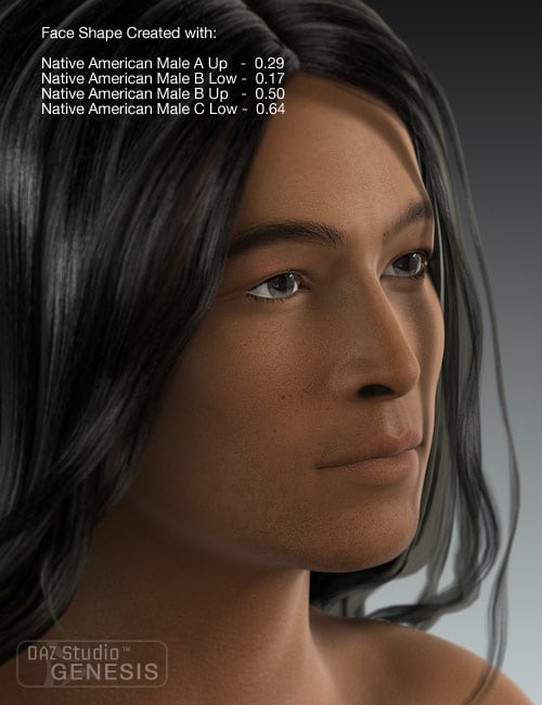 Ethnicity for Genesis: Native American Ethnicity for Genesis: Native American by: , 3D Models by Daz 3D
