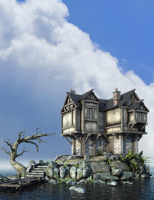 Worlds Of Fantasy : Medieval House by: , 3D Models by Daz 3D