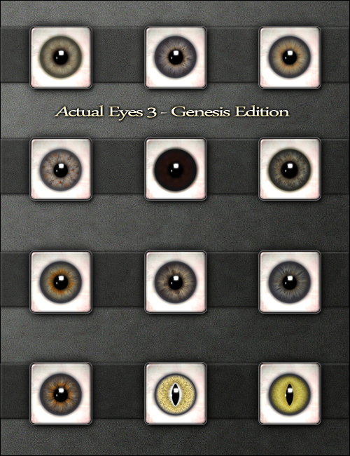 Actual Eyes 3 by: MindVision G.D.S., 3D Models by Daz 3D