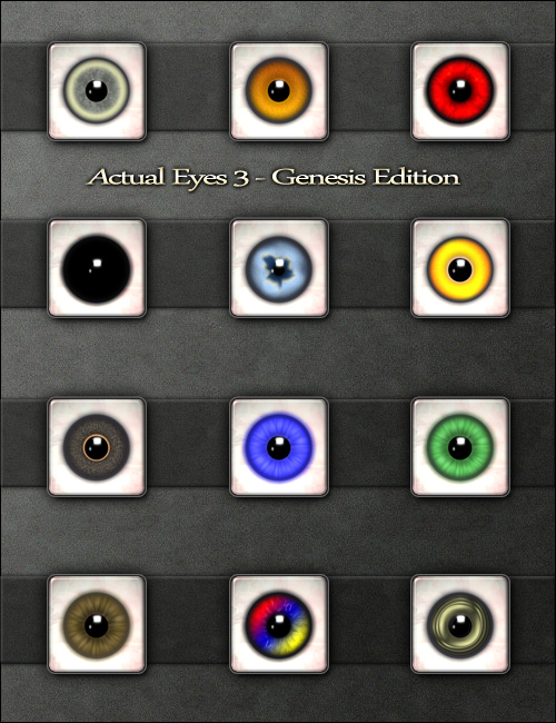 Actual Eyes 3 by: MindVision G.D.S., 3D Models by Daz 3D