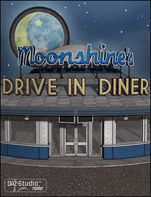 Moonlit Moonshine's Diner by: Sarsa, 3D Models by Daz 3D