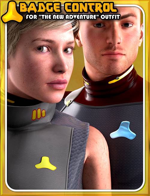 Badge Control for the New Adventure by: , 3D Models by Daz 3D