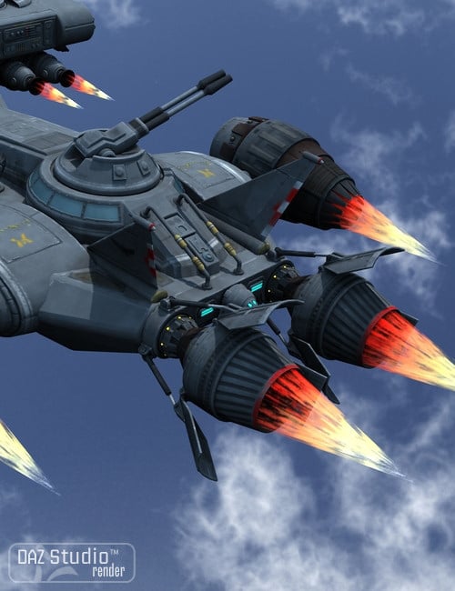 Starship Sky Hammer Starship Sky Hammer by: petipet, 3D Models by Daz 3D