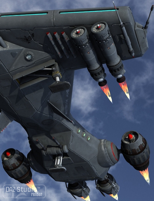 Starship Sky Hammer by: petipet, 3D Models by Daz 3D