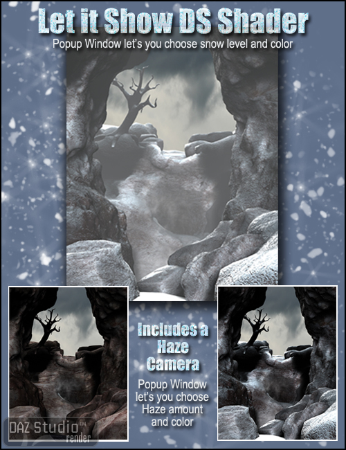 Let It Snow DS Shader by: DraagonStorm, 3D Models by Daz 3D