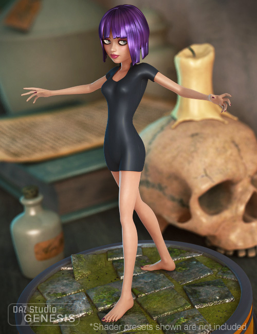 Wicked Playsuit by: Xena, 3D Models by Daz 3D
