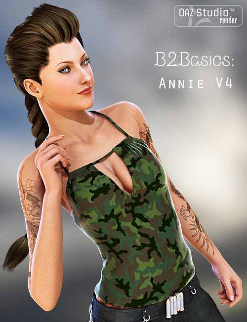 B2Basics  Annie V4 by: 4blueyes, 3D Models by Daz 3D