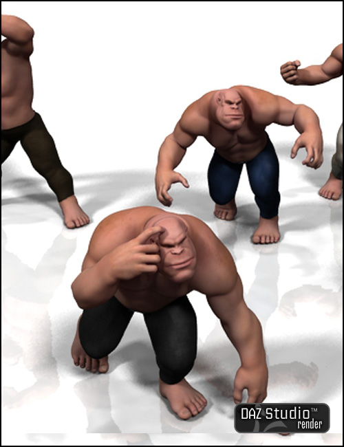 Abominable Poses by: Muscleman, 3D Models by Daz 3D