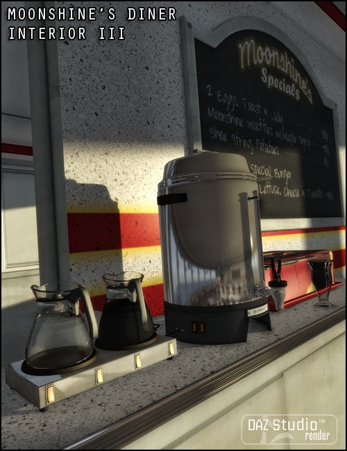 Moonshine's Diner Interior III by: Jack Tomalin, 3D Models by Daz 3D