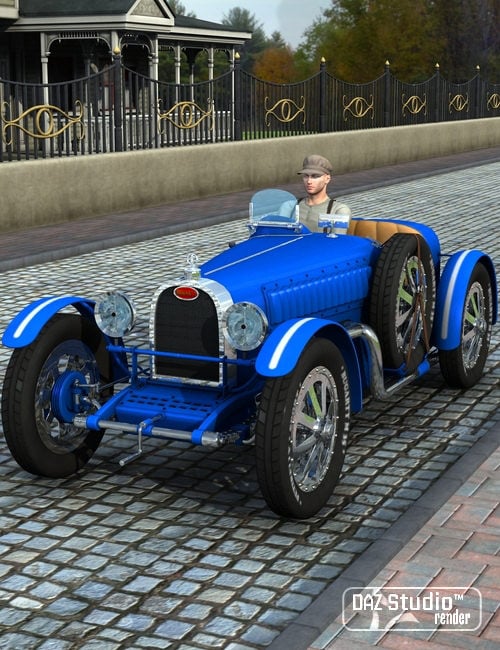 car race bugatti 3d max