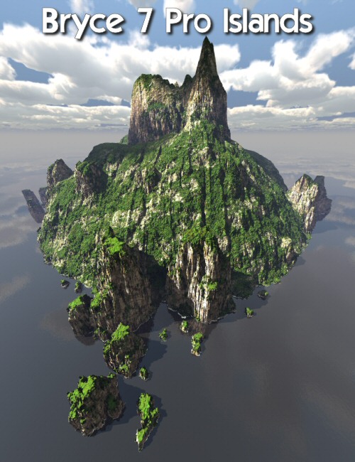 Bryce 7 Pro Islands by: David BrinnenHoro, 3D Models by Daz 3D