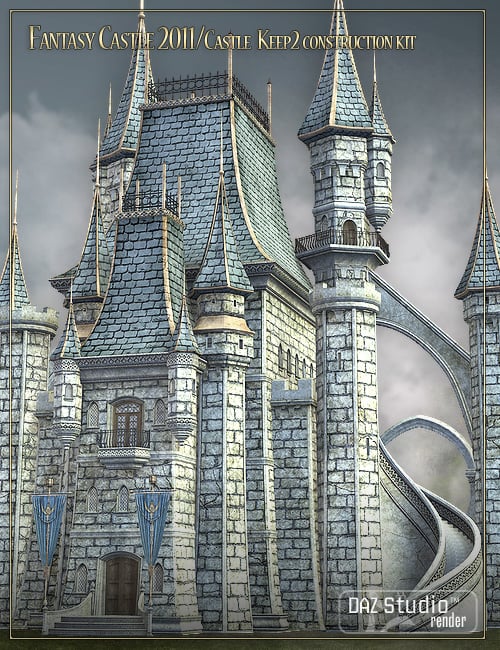 Fantasy Castle 2011 - Castle Keep 2 by: LaurieS, 3D Models by Daz 3D