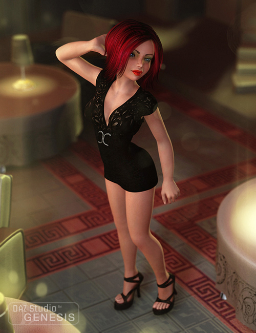 Club Dress by: Barbara Brundon, 3D Models by Daz 3D