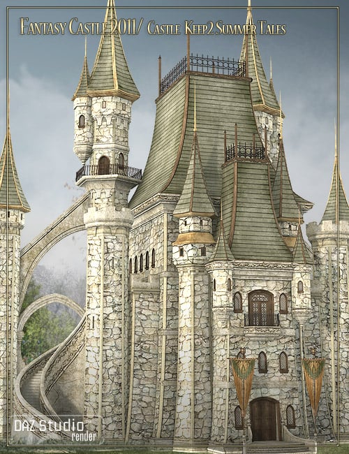 Castle Keep 2 - Summer Tales by: LaurieS, 3D Models by Daz 3D