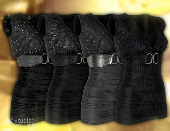 Little Black Dresses for Club Dress by: Sarsa, 3D Models by Daz 3D