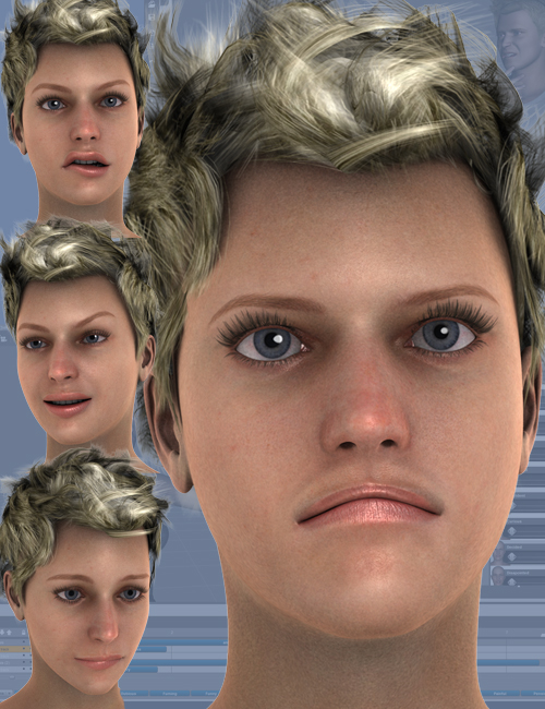 More Genesis Expressions And Face Aniblocks Daz 3d