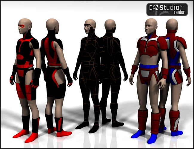 Extreme Heroes: AXS by: Muscleman, 3D Models by Daz 3D