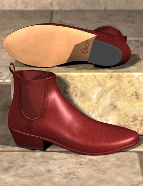 Chelsea Boots for Genesis by: blondie9999, 3D Models by Daz 3D