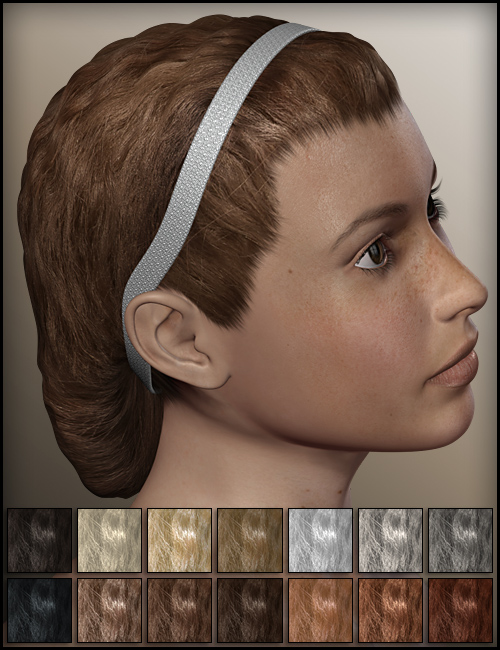 Snood Hair by: Fisty & Darc, 3D Models by Daz 3D