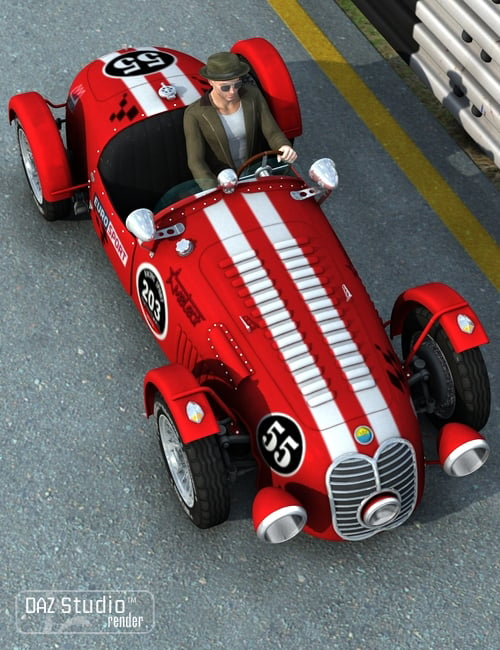 Sports Car Meteor 1947 by: petipet, 3D Models by Daz 3D