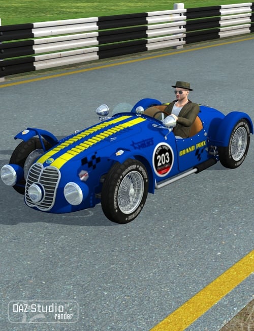 Sports Car Meteor 1947 by: petipet, 3D Models by Daz 3D