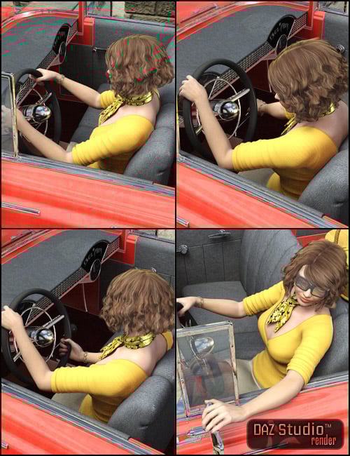 Family Car 1950 Poses Family Car 1950 Poses by: Digiport, 3D Models by Daz 3D
