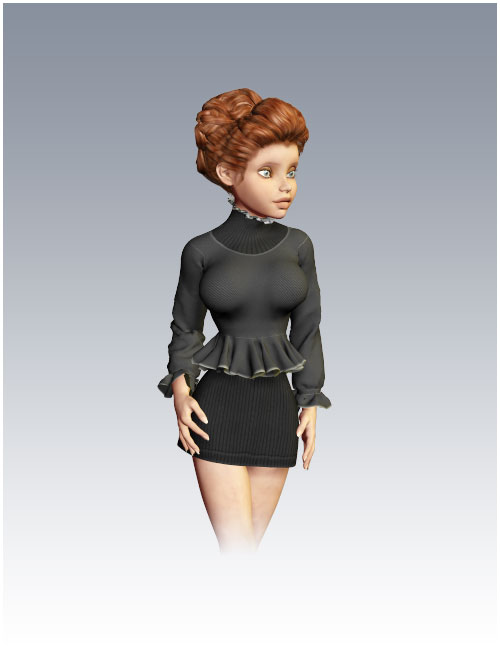 Dynamic Lady Dress by: Cute3D, 3D Models by Daz 3D