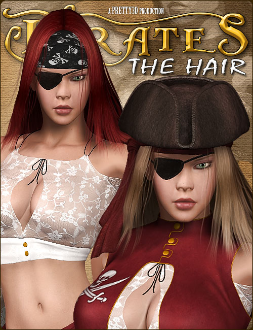 Pirates  The Hair by: Pretty3D, 3D Models by Daz 3D