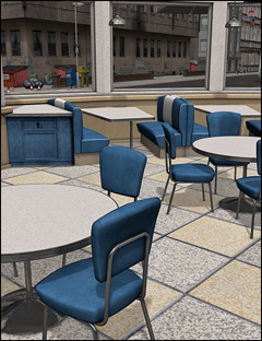 Moonlit Moonshine's Diner Interior Hip Joint by: Sarsa, 3D Models by Daz 3D