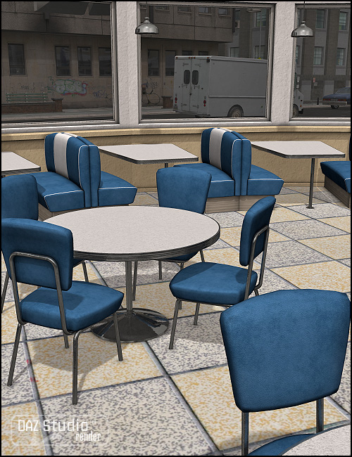 Moonlit Moonshine's Diner Interior Hip Joint by: Sarsa, 3D Models by Daz 3D