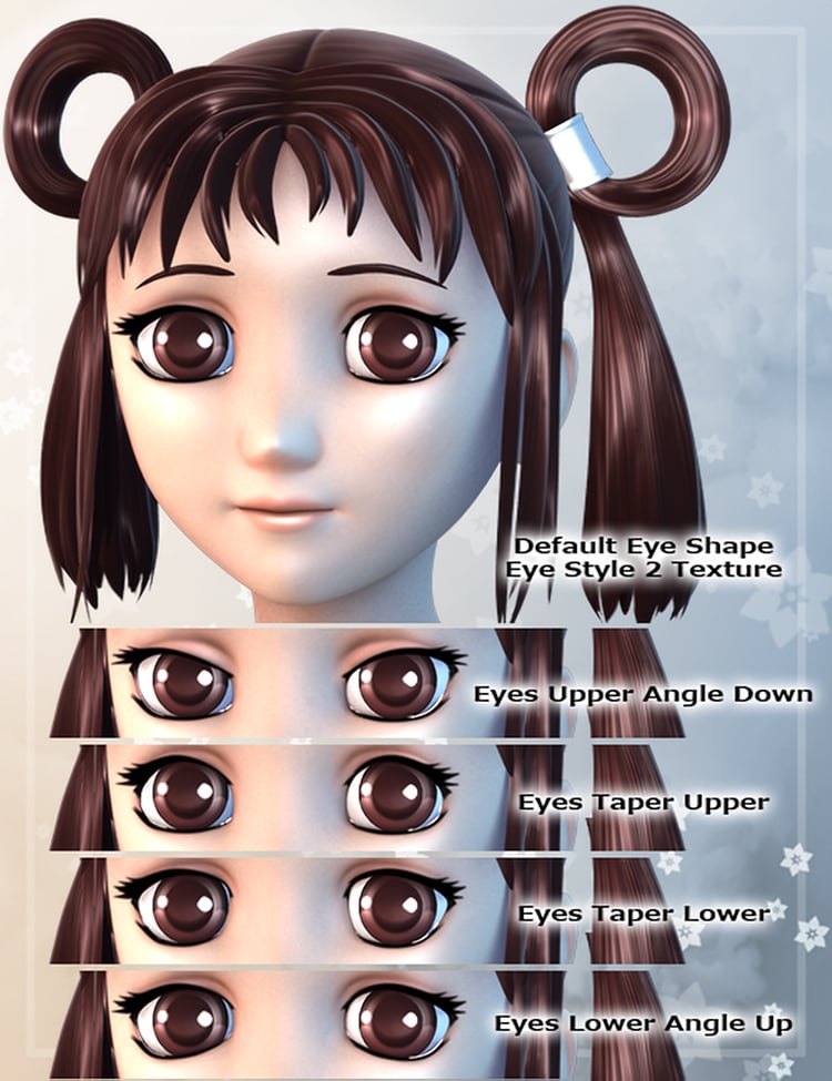 Hitomi 3D Anime Girl for Genesis by: MallenLane, 3D Models by Daz 3D