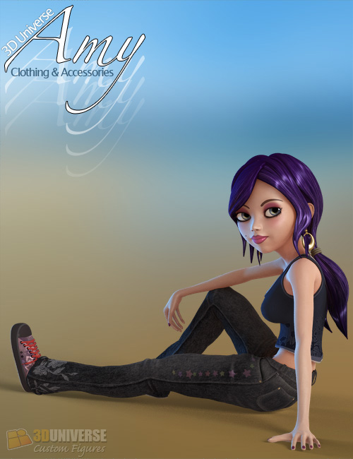 Toon Amy for Genesis (Accessories) Toon Amy for Genesis (Accessories) by: 3D Universe, 3D Models by Daz 3D