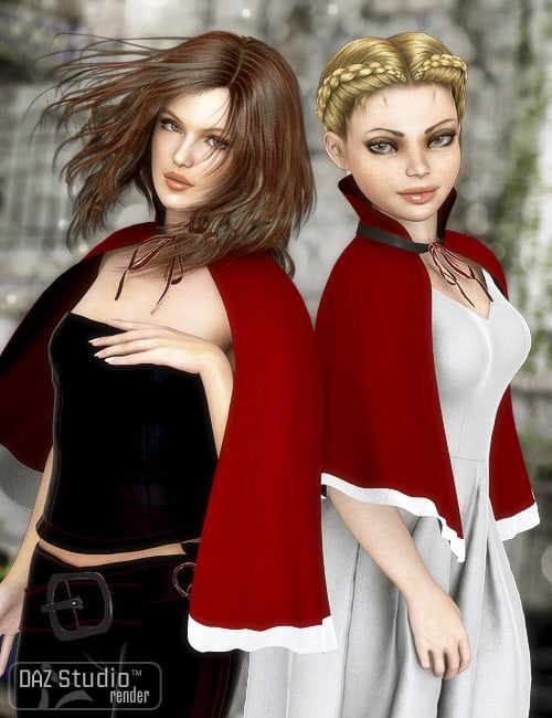 Wicked Red Cape by: Xena, 3D Models by Daz 3D