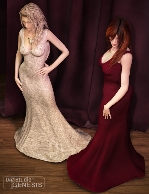 Genesis Evening Gown Textures Genesis Evening Gown Textures by: Sarsa, 3D Models by Daz 3D