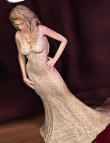 Genesis Evening Gown Textures by: Sarsa, 3D Models by Daz 3D