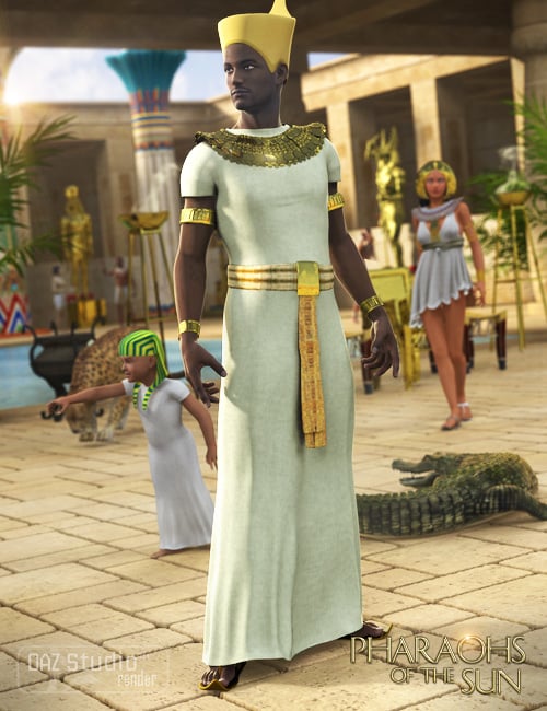 Pharaohs of the Sun for Genesis Male by: Ravenhair, 3D Models by Daz 3D