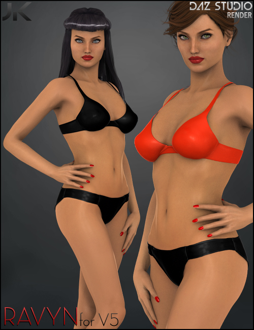 Ravyn for Victoria 5 by: Liquid Rust, 3D Models by Daz 3D