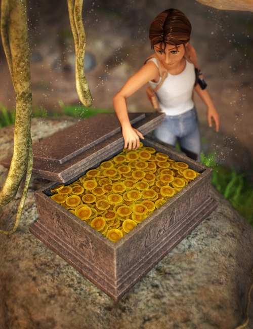 Treasure Chests by: Valandar, 3D Models by Daz 3D