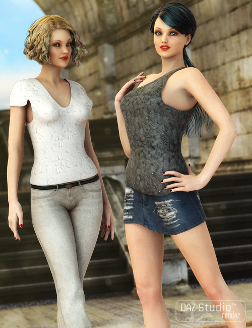 Casual Afternoon Textures by: Sarsa, 3D Models by Daz 3D