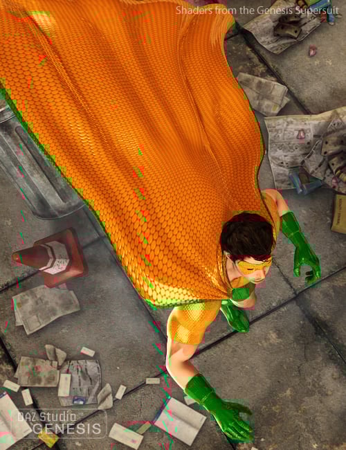 Cape for Supersuit Cape for Supersuit by: Ravenhair, 3D Models by Daz 3D