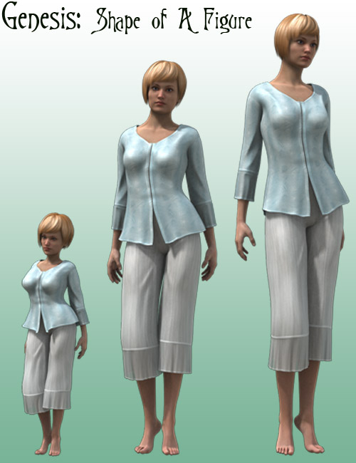 Genesis: Shape of a Figure by: Lyrra Madril, 3D Models by Daz 3D