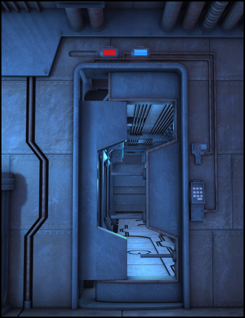 SciFi Interior by: SoulessEmpathy, 3D Models by Daz 3D