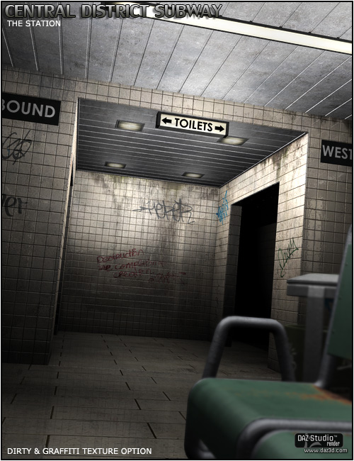 The Central District Subway Station by: ForbiddenWhispersFWDesign, 3D Models by Daz 3D