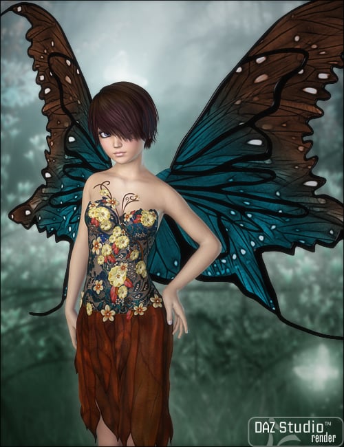 Faery Wings by: JessaiiSWAM, 3D Models by Daz 3D