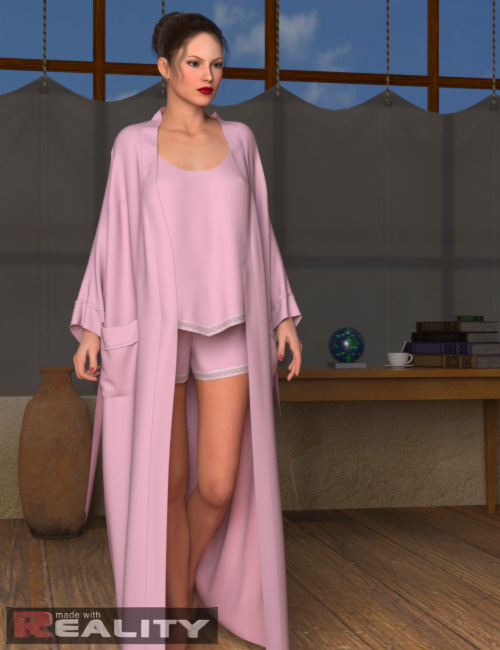 Dynamic Nightwear for V4 by: OptiTexKhory, 3D Models by Daz 3D