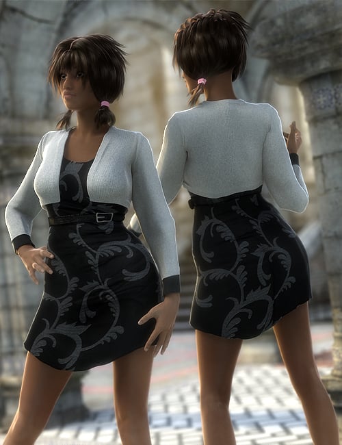 Classy Casual Outfit For Genesis by: Barbara BrundonSarsa, 3D Models by Daz 3D
